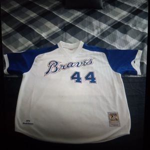 BRAND NEW 100% AUTHENTIC COOPERSTOWN COLLECTION HANK AARON JERSEY!